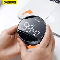 ┇✥✱ Baseus Magnetic Countdown Alarm Clock Kitchen Timer Manual Digital Timer Stand Desk Clock Cooking Timer Shower Study Stopwatch