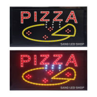 ป้ายไฟ LED ป้ายไฟร้านพิซซ่า ป้ายไฟ PIZZA+รูปพิซซ่า /S08