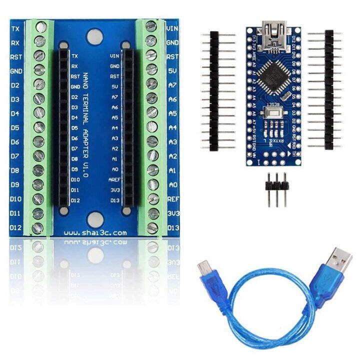 Nano I/O Shield Expansion Board Compatible with for Arduino + Nano 3.0 ...