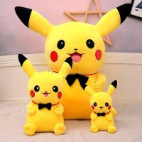 Original Pikachu Plush Doll Stuffed Toy Cute Pikachu Plush Toys Kawaii Room Decoration Children Christmas Birthday Pokemon Gifts