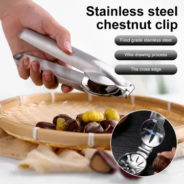 Chestnut Cutter Nut Cracker Chestnut Cracker Tool Stainless Steel Chestnut  Clip Convenient Chestnut Peeler Kitchen Accessories