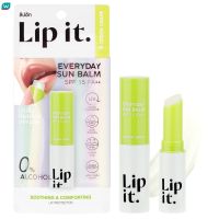 ⭐5.0 | Lip It ลิปอิท เอเวอรี่เดย์ ซัน าล์ม SPF15 PA++ 3ก. กรีน เกรฟ