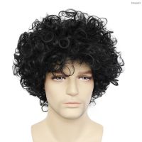 ? วิกผม cos Stage wig Michael Jackson COS male singer black mens fashion