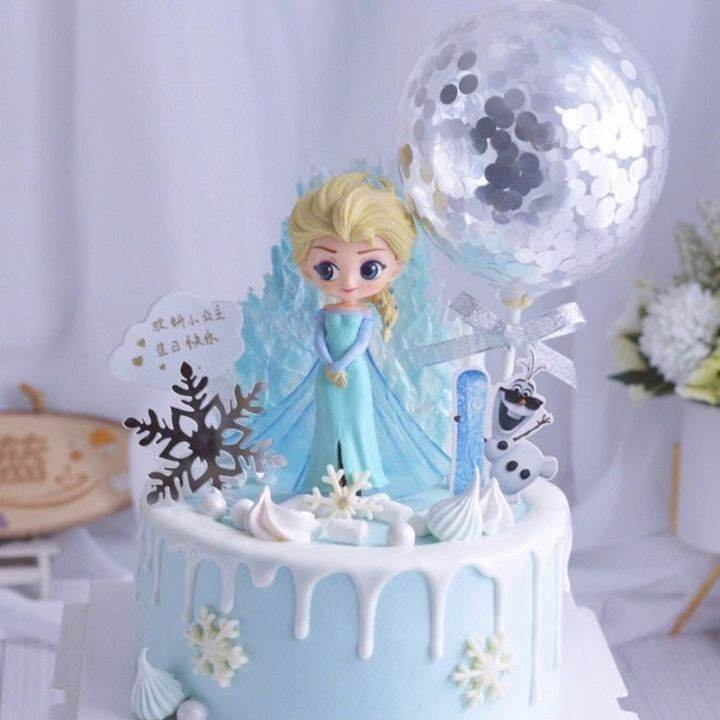 disney-frozen-theme-cake-decor-anna-elsa-princess-plastic-toys-ornaments-cake-topper-for-kids-girls-birthday-party-cake-supplies