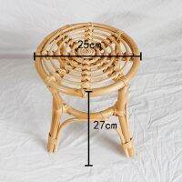 Natural Rattan Plant Stand Rack Indoor Flower Pot Holder Garden Vine Trellis