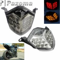 ❃⊕ Motorcycle LED Taillight Integrated Tail Light For Kawasaki Z750 Z1000 2007-2012 Rear Stop Brake Light w/ Turn Signal Lamp