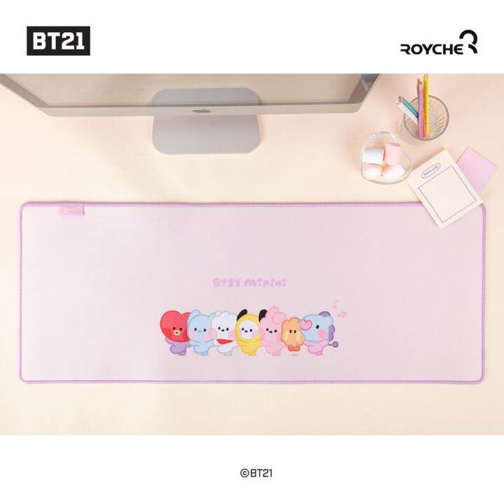 bt21-เป็นทางการ-bt21-minini-แป้นพิมพ์-แผ่นรองเมาส์-long-mouse-pad