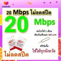 ซิมโปรเทพ 20 Mbps ไม่ลดสปีด เล่นไม่อั้น โทรฟรีทุกเครือข่ายได้ แถมฟรีเข็มจิ้มซิม