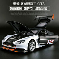 1:32จำลองสูง Aston Martin GT3รุ่น Super Sports Racing รถเสียงและแสงดึงกลับรถสำหรับของขวัญเด็ก