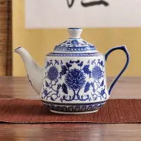 Ceramic Blue Pattern Cup Set Set Cup Set Set Home Living Room Cup Glass Teapot Hot and Cold Kettle Cup