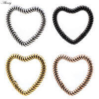 Alisouy 1PC สแตนเลส Twist Heart Love Ear Weights Heavy Expander Stretcher ปลั๊กเครื่องวัดต่างหู Body Piercing เครื่องประดับ