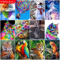 5D Diamond Painting Kit Parrot Deer Animal Mosaic DIY Dandelion Diamond Embroidery Rhinestone Home Decor Birthday Gift