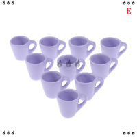 ??? 10PC 1:12 dollhouse Miniature MUG ถ้วยน้ำรุ่น KITCHEN Accessories ของเล่น