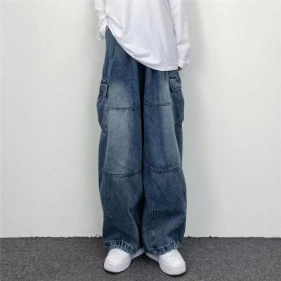 กางเกงยีนส์ถุงขนส่งสินค้าสตรีทแวร์กางเกงเอวสูงตรงเอวสูง Y2K วินเทจกางเกงยีนส์เดนิมเสื้อผ้าแนวกรันจ์อะลต์