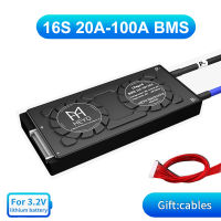 16S BMS 32650 Lifepo4 Batt 48V 100A 80A 60A 50A 40A 30A 20A กันน้ำ BMS พร้อม Balance พอร์ตทั่วไป