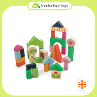 Tender Leaf Toys ของเล่นไม้ ของเล่นเสริมพัฒนาการ ชุดบล็อกคอร์ทยาร์ด Courtyard Blocks