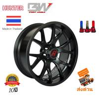 ล้อแม็กขอบ20 20x9 6รู139.7 ET0 CB106.1 F/B Matt สีดำเรซอร์ตัวหนังสือ Hunter BW ราคา1วง ประกันโครงสร้าง10ปี งานไทย STEP9 ขอบ20 แม็กขอบ20ก้านวาย PPV