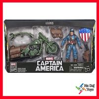 Marvel Legends Captain America + Motorcycle มาร์เวล เลเจนด์ กัปตันอเมริกา + มอเตอร์ไซค์