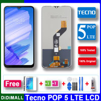 100% ทดสอบต้นฉบับสำหรับ Tecno Pop 5 LTE BD4 BD4i BD4a จอแสดงผล LCD หน้าจอสัมผัสแท่นพิมพ์สำหรับ Tecno Pop5 BD2 BD2p BD3 BD1 BD2d LCD