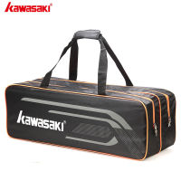 Kawasaki Tennis Badminton Racket Bags Single Shoulder Super Light Polyester Sport Bags for 3 Rackets KBB-8645D