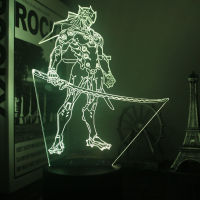 GAME Hero Overwatch OW DVA 3d led lamp for bedroom night lights figure avatar room decor Decoration Valentines day cute gift