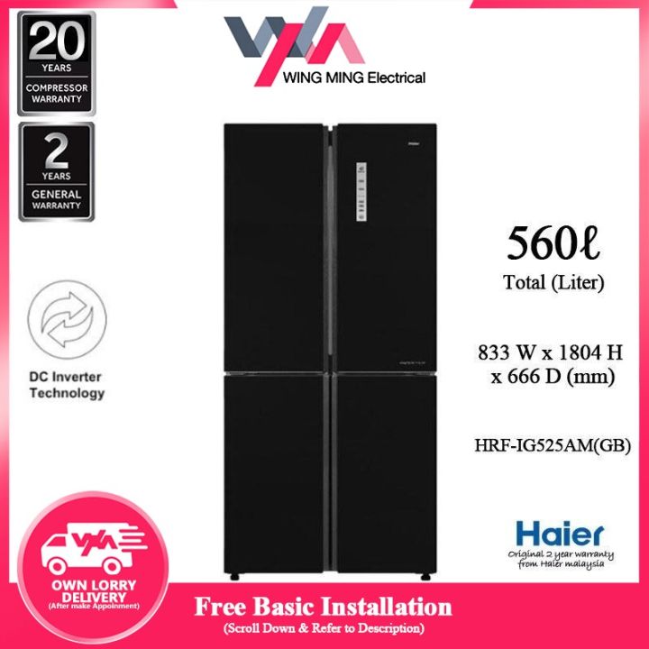 haier 560l 4 door inverter