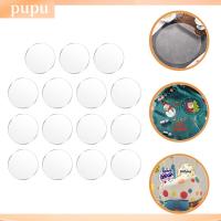 PUPU 15 Pcs กลมใส วงกลมอะคริลิคใส เครื่องประดับรองแก้ว ความโปร่งใสสูง แผ่นกลมอะคริลิค คุณภาพที่ดี มัลติฟังก์ชั่ แผ่นอะคริลิคช่องว่าง บ้านในบ้าน