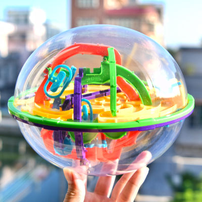 BAGS.SHOP พร้อมส่ง ลูกบอลพลาสติก 3D  บอลฝึกสมาธิ Magical Intellect Ball ขนาดใหญ่ เขาวงกตอวกาศ เขาวงกต อวกาศ ของเล่นเสริมพัฒนาการ สําหรับเด็ก