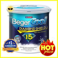 สีน้ำทาภายนอก BEGERCOOL DIAMONDSHIELD 15 #SW-8800 สี SUPER WHITE เนียน 1 แกลลอน (3.8 ลิตร)WATER-BASED EXTERIOR PAINT BEGERCOOL DIAMONDSHIELD 15 #SW-8800 SUPER WHITE SHEEN 1GAL **โปรโมชั่นสุดคุ้ม โค้งสุดท้าย**