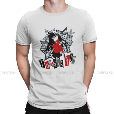 Fate Stay Night Game Tohsaka Rin Tshirt Top Graphic Men Classic Punk Summer MenS Clothes Cotton Harajuku T Shirt 【Size S-4XL-5XL-6XL】