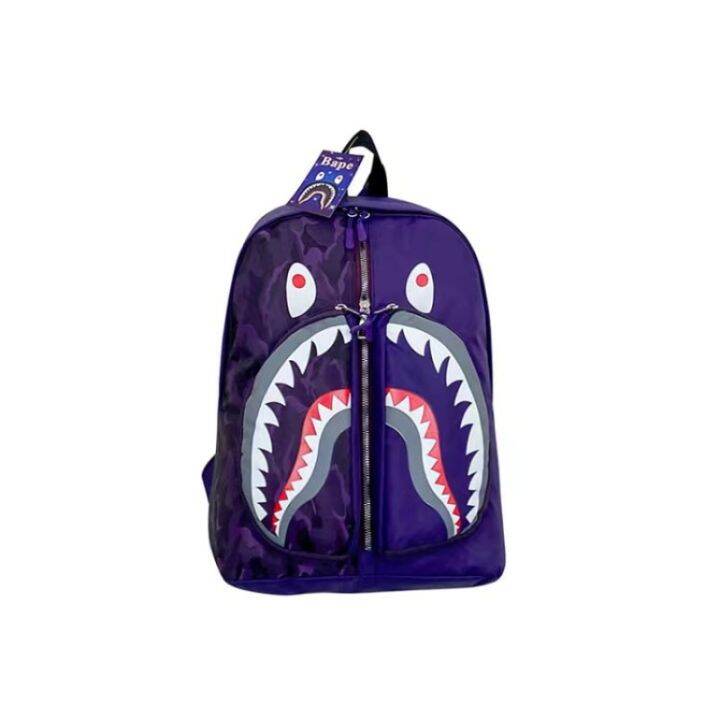 2023-new-shark-school-bag-personalized-graffiti-student-backpack-mens-and-womens-fashion-trend-travel-bag