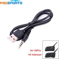 Fodsports รถจักรยานยนต์ Intercom สายชาร์จ USB สำหรับ V6 Pro V4 เครื่องชาร์จแบตเตอรี่สาย USB หมวกกันน็อคมอเตอร์ไซค์อุปกรณ์เสริมชุดหูฟัง-Soneye