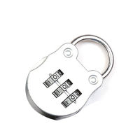 【Clearance Sale】Digit Combination Disc Padlock Cartoon Mini Outdoor Resettable Padlock for ยิม ล็อกเกอร์ กระเป๋าเดินทาง