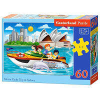 Castorland แยบยลปริศนาสำหรับเด็ก60ชิ้นซิดนีย์ Yacht Tour 066025