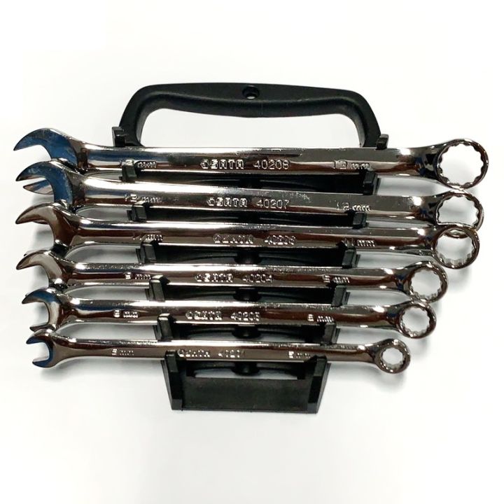 SATA ประแจแหวนข้างปากตายข้างชุด 6ชิ้น 6A SATA Metric Combination Wrench Set 6, 8, 9, 11, 12, 13 มม.