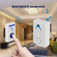 ❃❁ Wireless Doorbell Welcome Bell Home Chime Door bell Alarm 32 Songs Smart Door Bell External Wireless Doorbell Remote Control