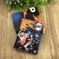 Anime Demon Slayer: Kimetsu no Yaiba Synthetic Leather Wallet Kamado Tanjirou/Nezuko Short Purse