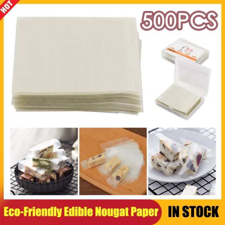 【In Stock】500Pcs EcoFriendly Nougat Paper Edible Rice Wafer Paper