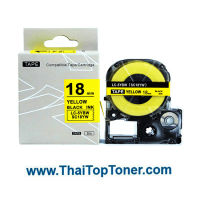 เทปพิมพ์อักษร สำหรับ Epson LK-5YBP 18mm ดำพื้นเหลือง   เทปพิมพ์อักษร LC-5YBP ( Epson LK-5YBP เทียบเท่า ) 
ใช้กับ Epson Label Works