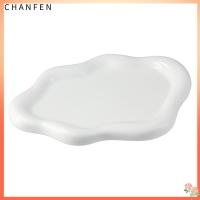 CHANFEN แหวนรูปเมฆสีขาวถาดใส่ของไม่สม่ำเสมอสำหรับเซรามิกเซรามิกของขวัญที่วางจานของขวัญถาดใส่จิวเวลรี่แบบมีฝาปิดสวยงามของขวัญสำหรับ Daugther/ เพื่อนสาว/ภรรยา/แม่