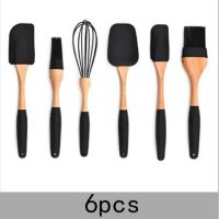 Silicone Wood Turner Spatula Brush Scraper Pasta Gloves Egg Beater Kitchen Accessories Baking Cooking Tools Kitchenware Cookware