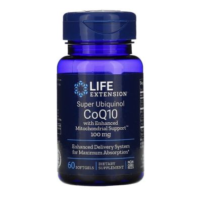 โคเอนไซม์คิวเทน Life Extension, Super Ubiquinol CoQ10 with Enhanced Mitochondrial Support, 100 mg