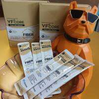 ร่างกายสำหรับแมว VF+CORE FIBER Gut Health &amp; Hairball Control ซองสีครีมลาเต้(12กรัมx30ซอง)(หมดอายุ11/11/2024)