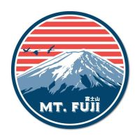 Mt Fuji Round Japan JDM Sticker Decal JDM Car Drift Vinyl Funny Turbo Car sticker SELECT SIZE