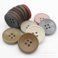 5PC Classic Retro Round 4-holes Flatback Resin Button Coat Sweater Windbreaker Shirt Apparel Sewing Crafts Scrapbook Accessories