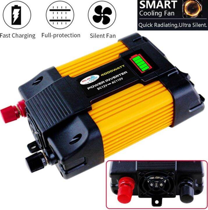 6000W Original Power Inverte Car Inverter DC12V To AC 220V Inverter ...