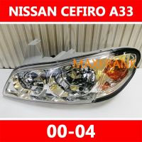 FOR NISSAN CEFIRO A33 00-04 HEADLAMP HEADLIGHT LENS HEAD LAMP FRONT LIGHT ไฟหน้ารถยนต์สําหรับ ไฟหน้า​ ไฟหน้าอัลเมร่า