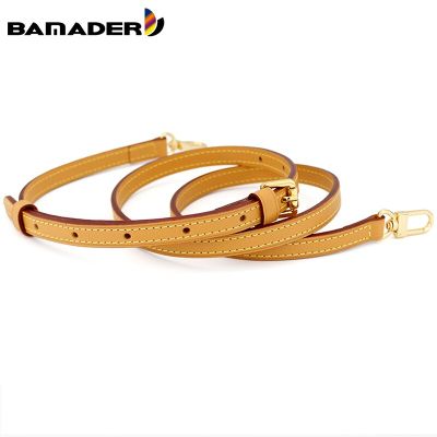 BAMADER Cowhide Bag Strap Apply Brand Fashion Woman Bag High Quality Leather Replace Apricot Yellow Bag Shoulder Strap