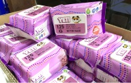 Combo 10 gói Khăn ướt JETI 125 xuất Thái Lan, Màu Tím, Không mùi thumbnail