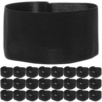 RUDMALL 25pcs งานศพ Black Memorial Arm Band Mourning Arm Band Football Band Football Band Elastic Arm Band